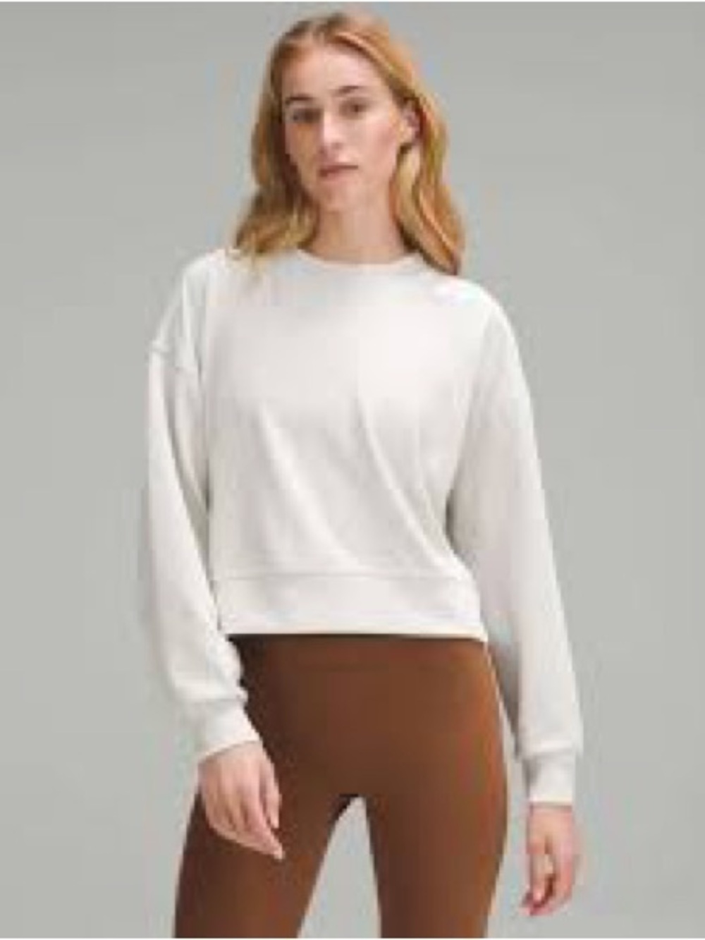 Lululemon Softstreme Perfectly Oversized Cropped Crew S 6